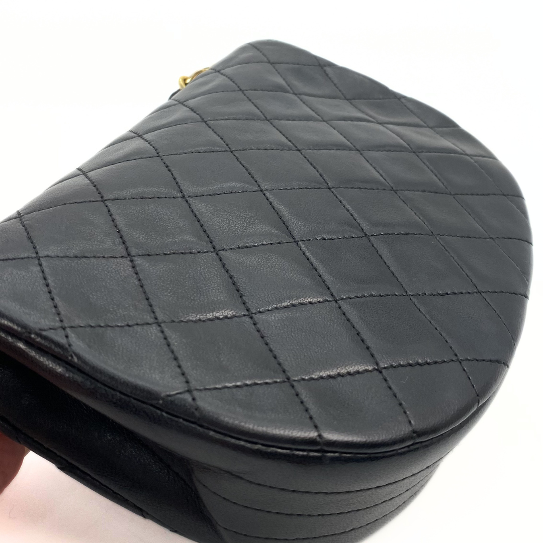 Gideon, 0 Series Semi Circle Black Lambskin with seal and card