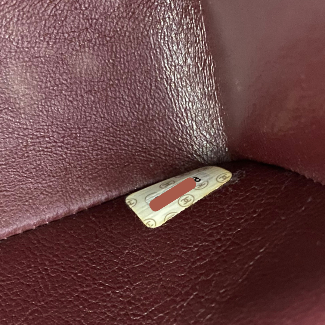 Rune, 5 Series Medium Classic Flap Bordeaux Lambskin with seal only