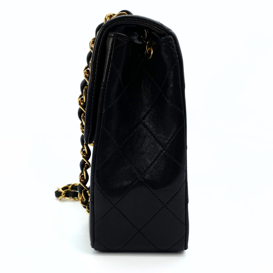 Varun, 2 Series Square 20cm Black Lambskin with seal and card