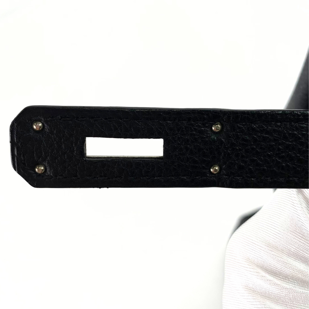 Avenor, 2000 Hat A Courroies 32 Black Togo Silver Hardware with □D