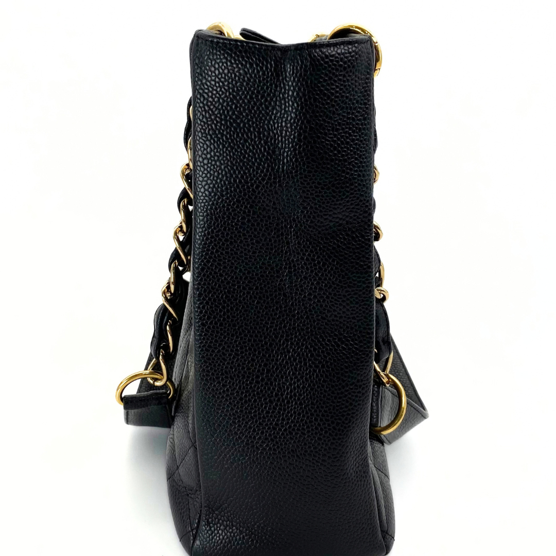 Mahina, 9 Series PST Tote Black Caviar with seal and card