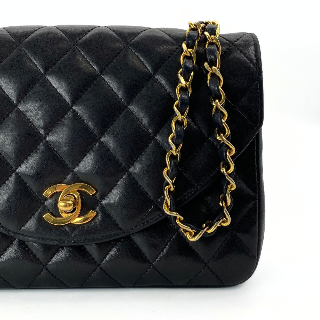 Kosei, 0 Series Half Moon Black Lambskin with seal and card