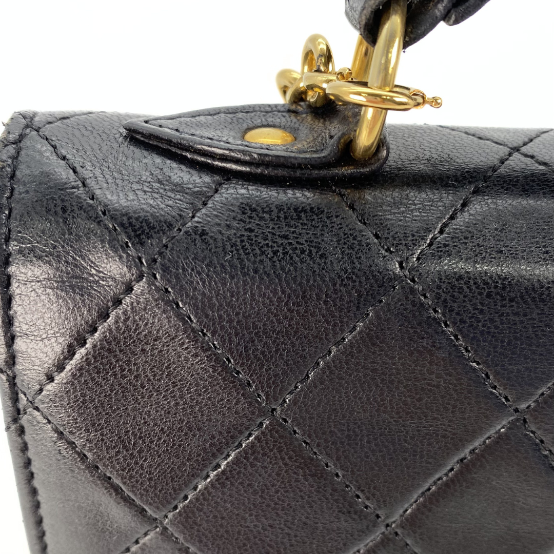 Aramis, 0 Series Matelasse Black Lambskin with seal only