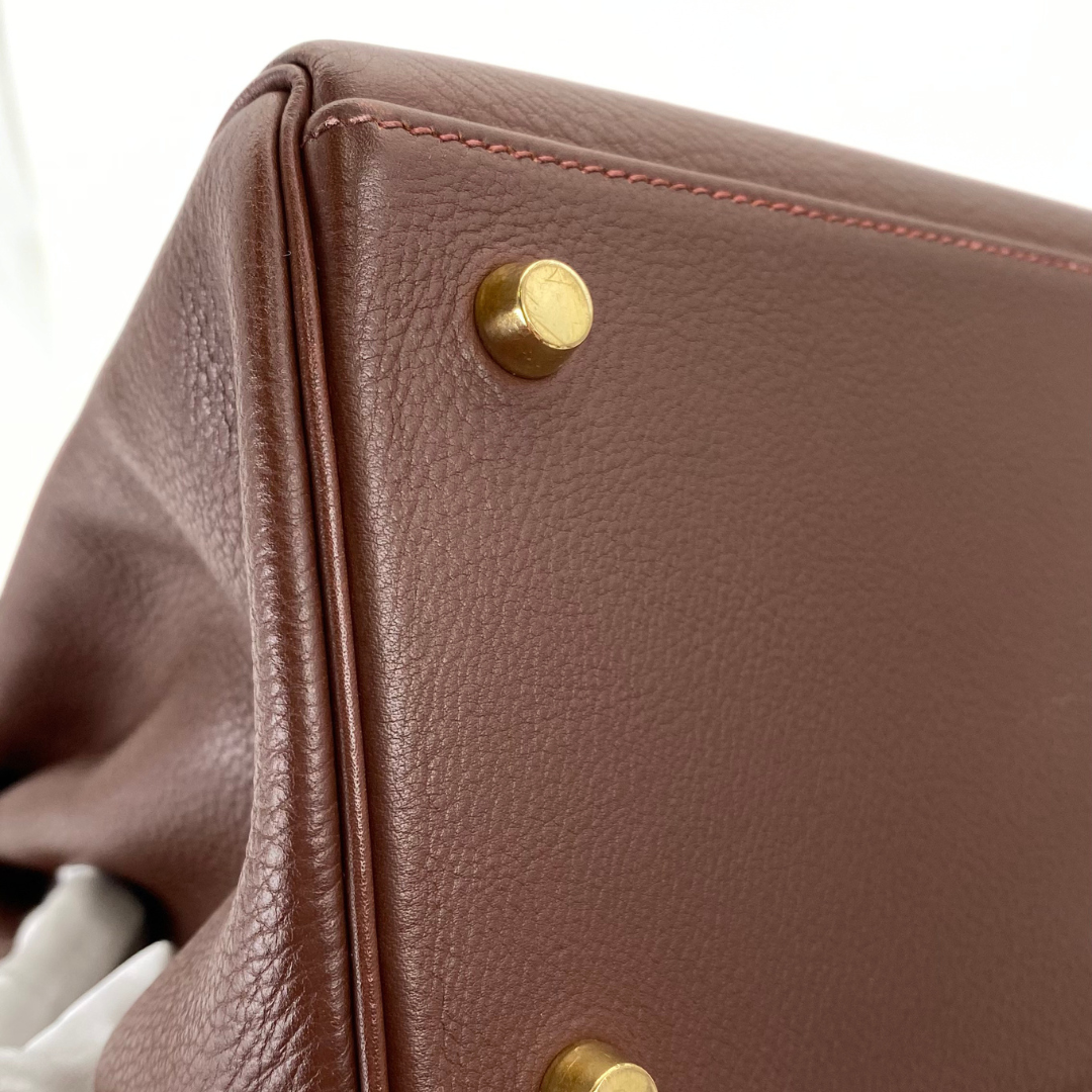 Tsubasa, 2000 Kelly 35 Retourne Marron Fonce Togo with stamp □D