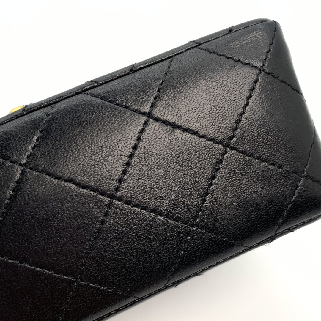 Alora, 0 Series Mini Square 17cm Black Lambskin with seal and card