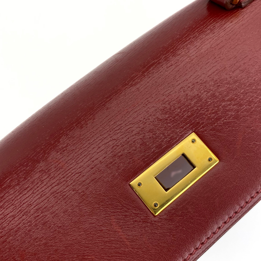 Renzo, 1992 Kelly 28 Sellier Rouge H Boxcalf with stamp 〇V