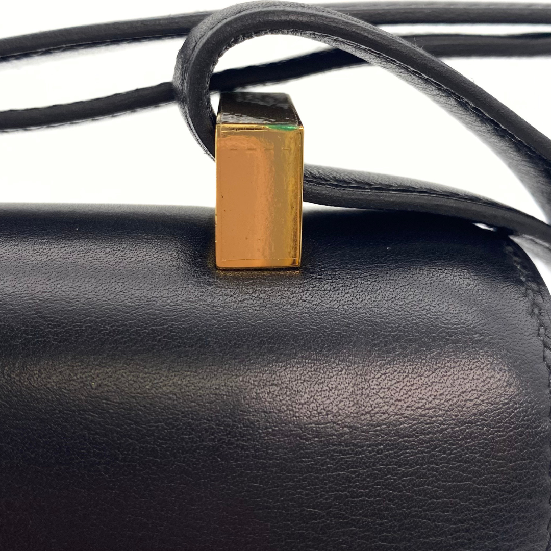 Lumi, 2003 Constance 23 Guilloche Black Boxcalf with stamp  □G