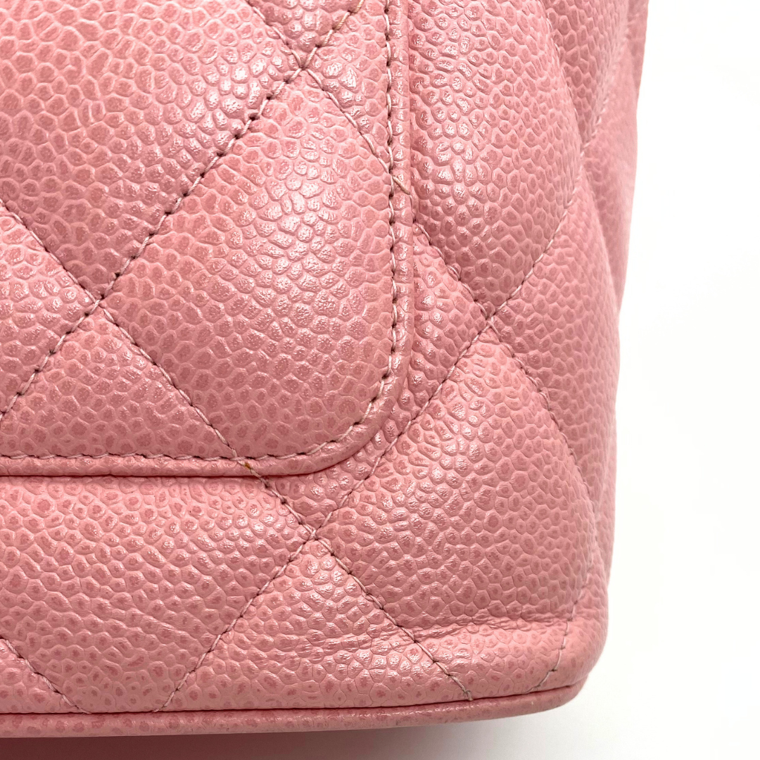 Dami, 8 Series Medallion Tote Reissue Pink Caviar with seal and card