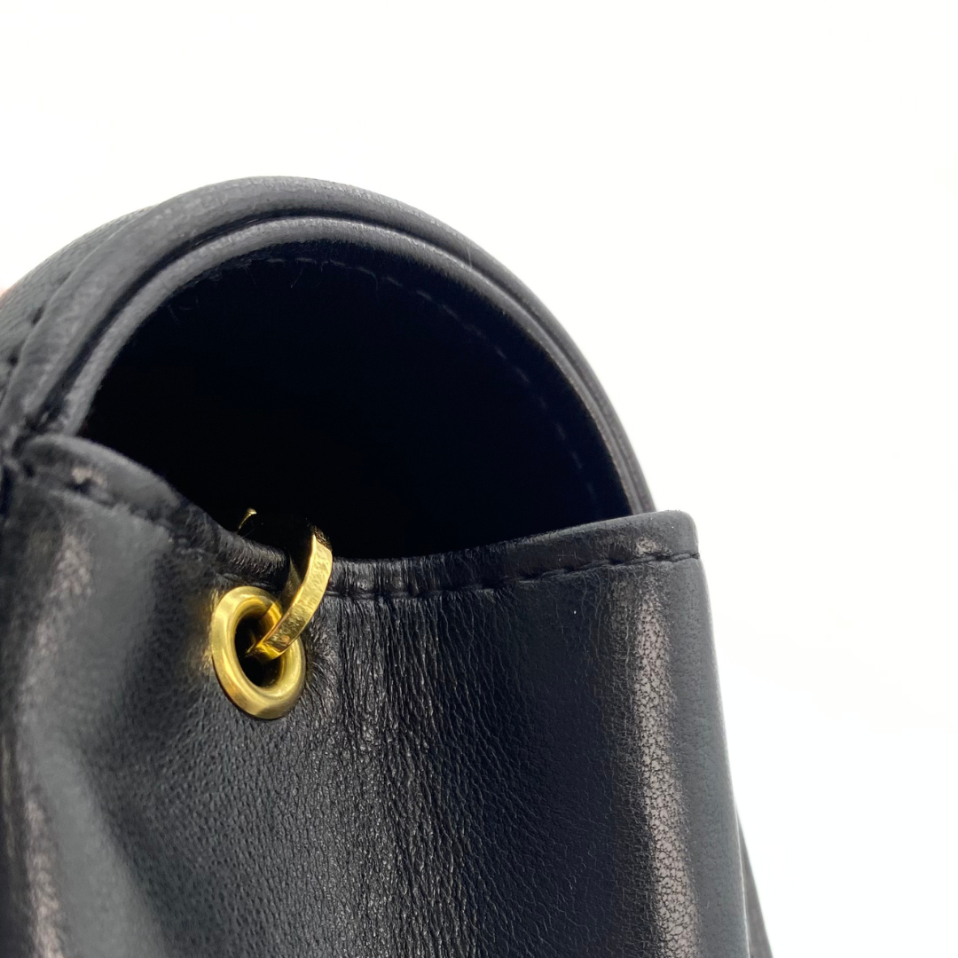 Kalina, 4 Series Small Diana Black Lambskin with seal and card
