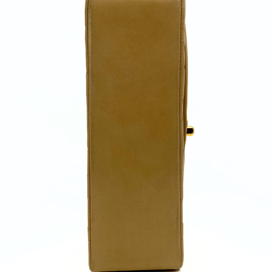 Omara, 2 Series Small Diana Beige Lambskin with seal and card