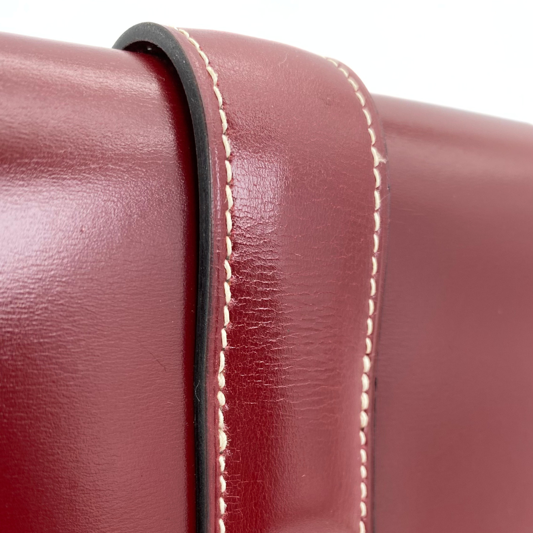Cyra, 1978 Jige PM Boxcalf Bordeaux with stamp 〇H