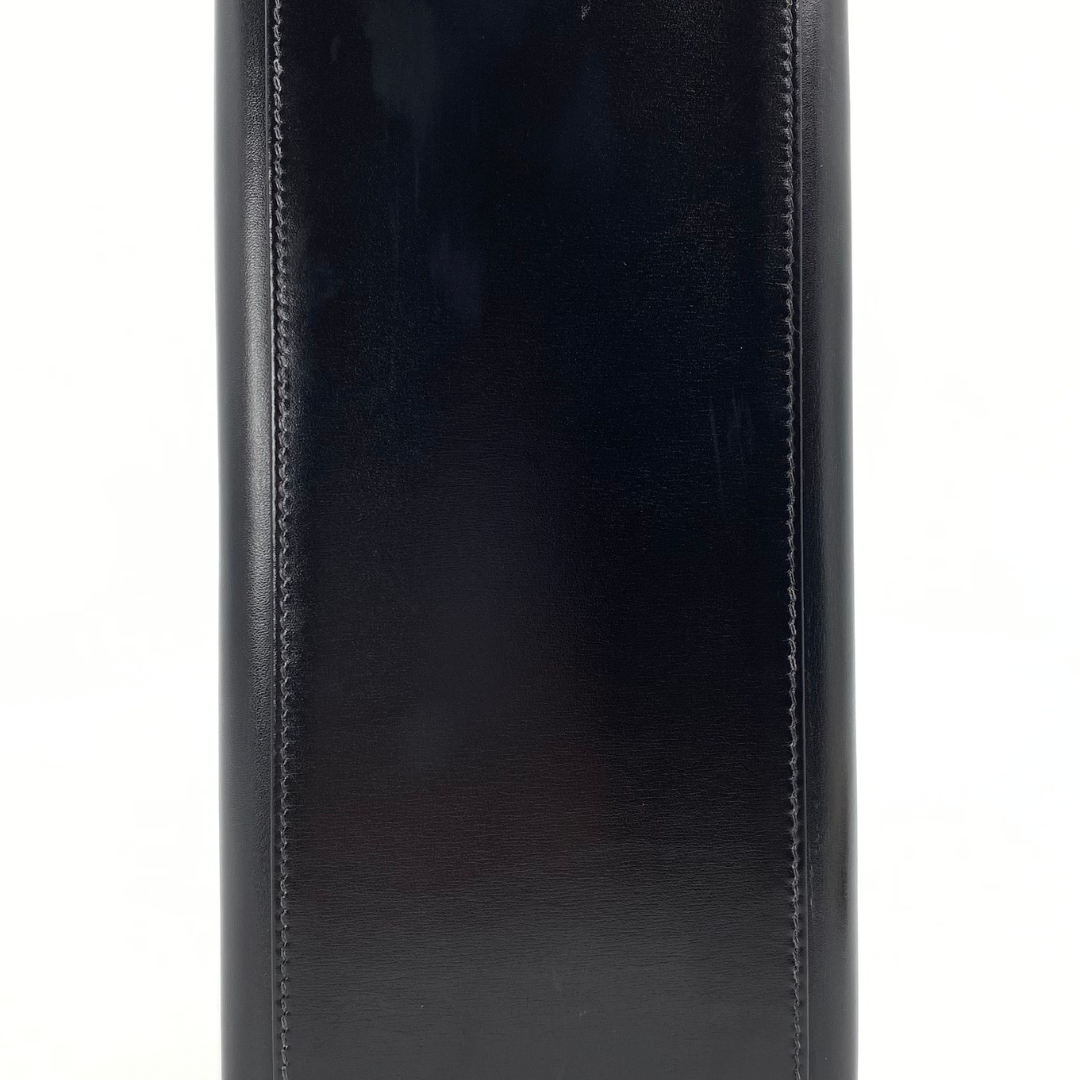 Lumen, 2002 Kelly 28 Sellier Black Boxcalf with stamp □F