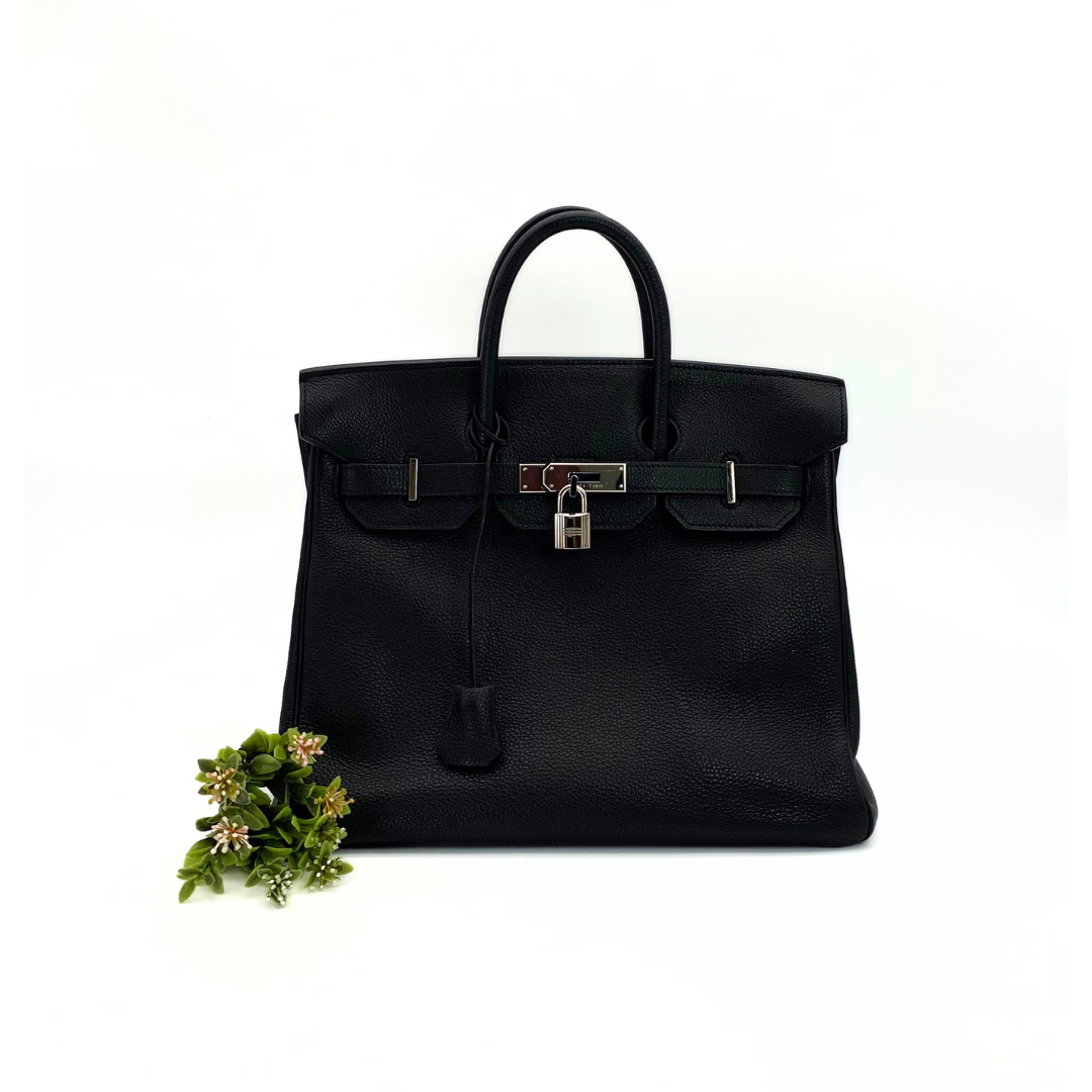 Avenor, 2000 Hat A Courroies 32 Black Togo Silver Hardware with □D