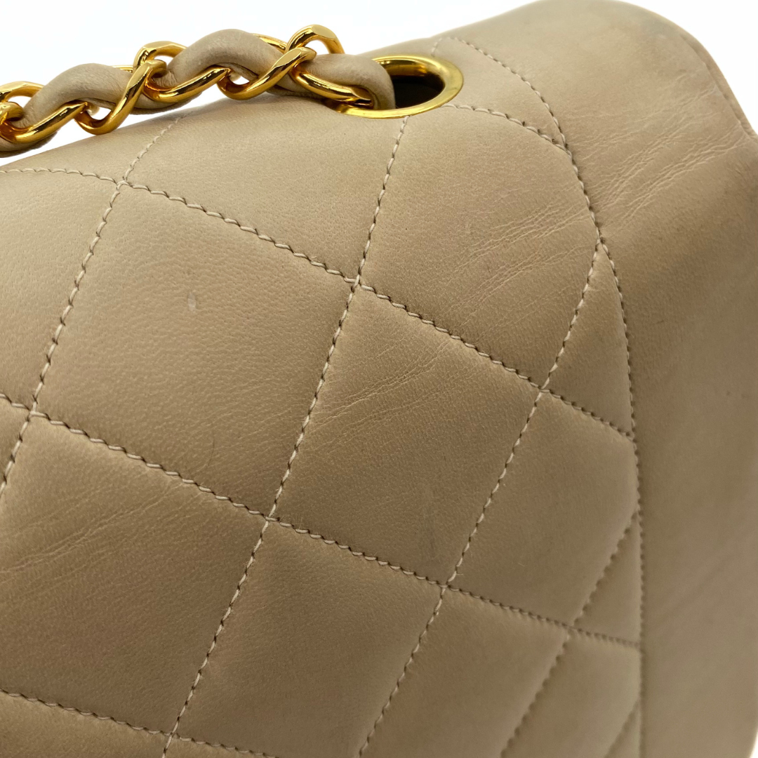 Levy, 2 Series Medium Diana Beige Lambskin with seal only