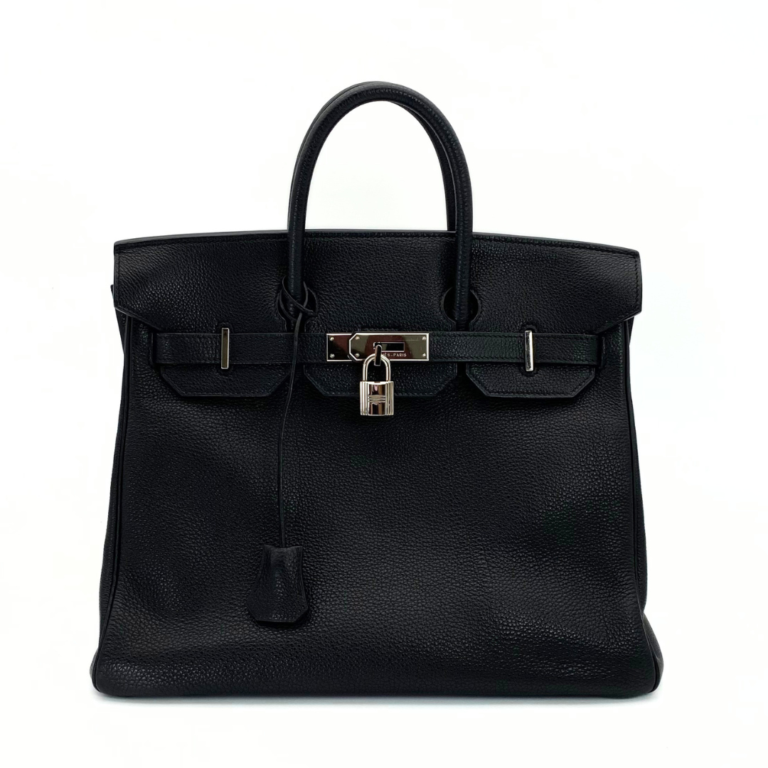 Avenor, 2000 Hat A Courroies 32 Black Togo Silver Hardware with □D