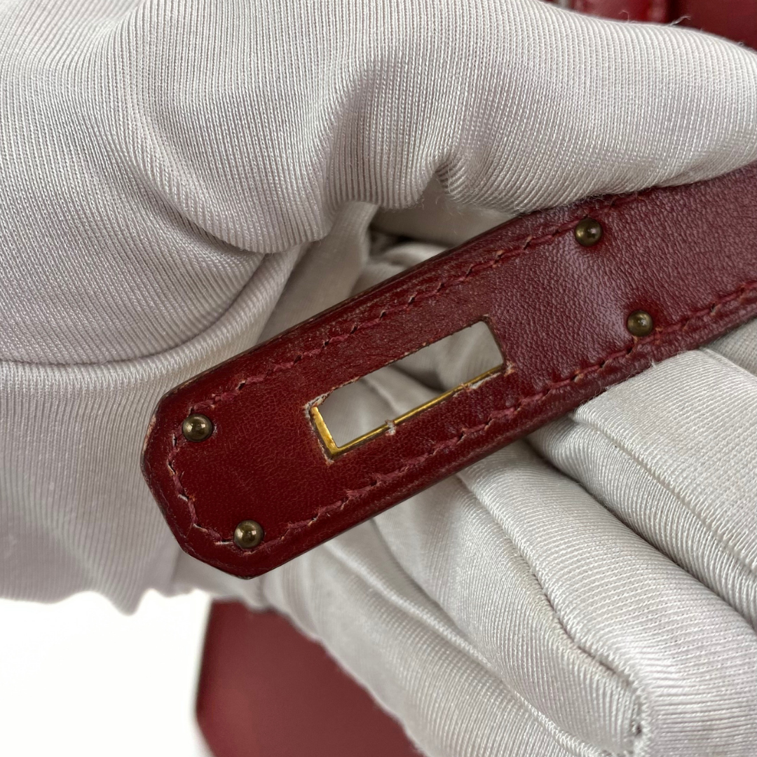 Renzo, 1992 Kelly 28 Sellier Rouge H Boxcalf with stamp 〇V