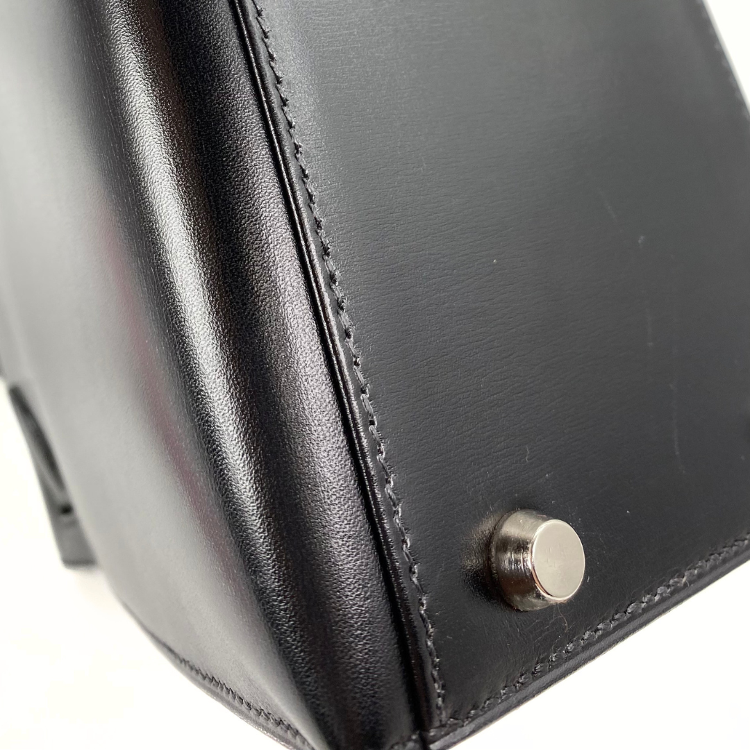 Lumen, 2002 Kelly 28 Sellier Black Boxcalf with stamp □F