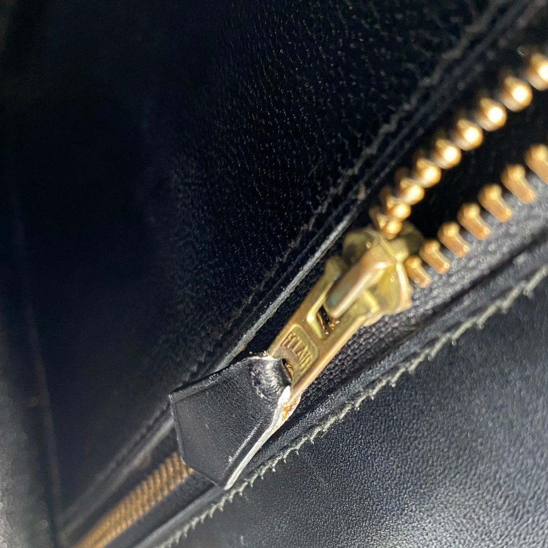 Chisato, 1991 Kelly 28 Sellier Black Boxcalf with stamp 〇U