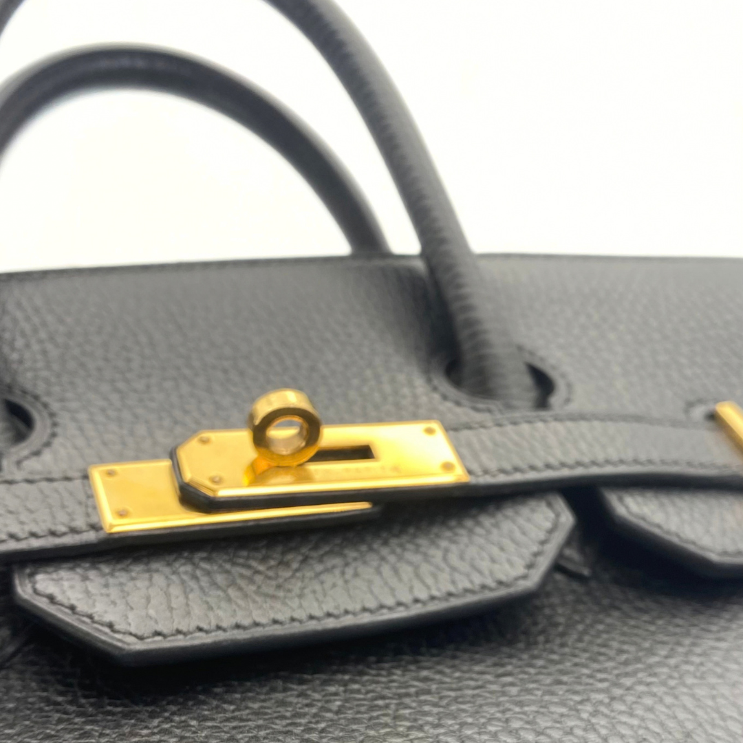 Ruri, 1996 Haut A Courroies 32 Black Ardennes Gold Hardware with stamp 〇Z