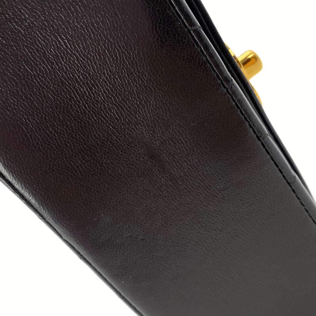 Sergey, 2 Series Small Diana Black Lambskin with seal and card