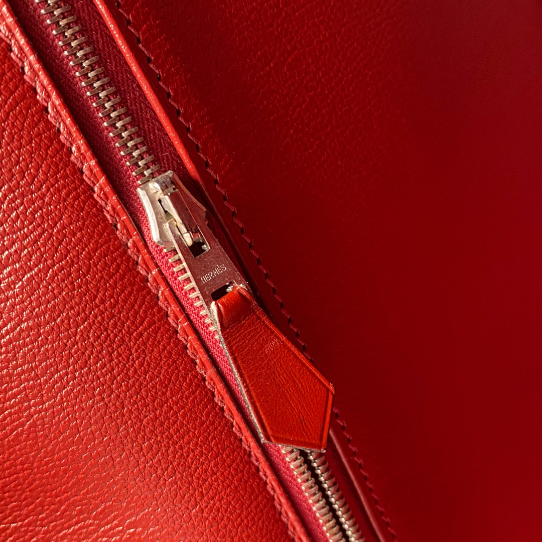 Delara, 2001 Hat A Courroies 32 Rouge H Palladium Hardware with stamp ⬜︎E