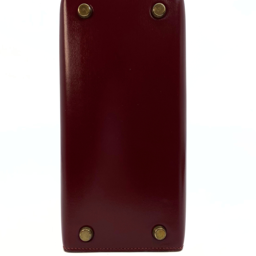 Kumala, 1989 Mini Kelly 20 Boxcalf Rouge Ash with stamp 〇S