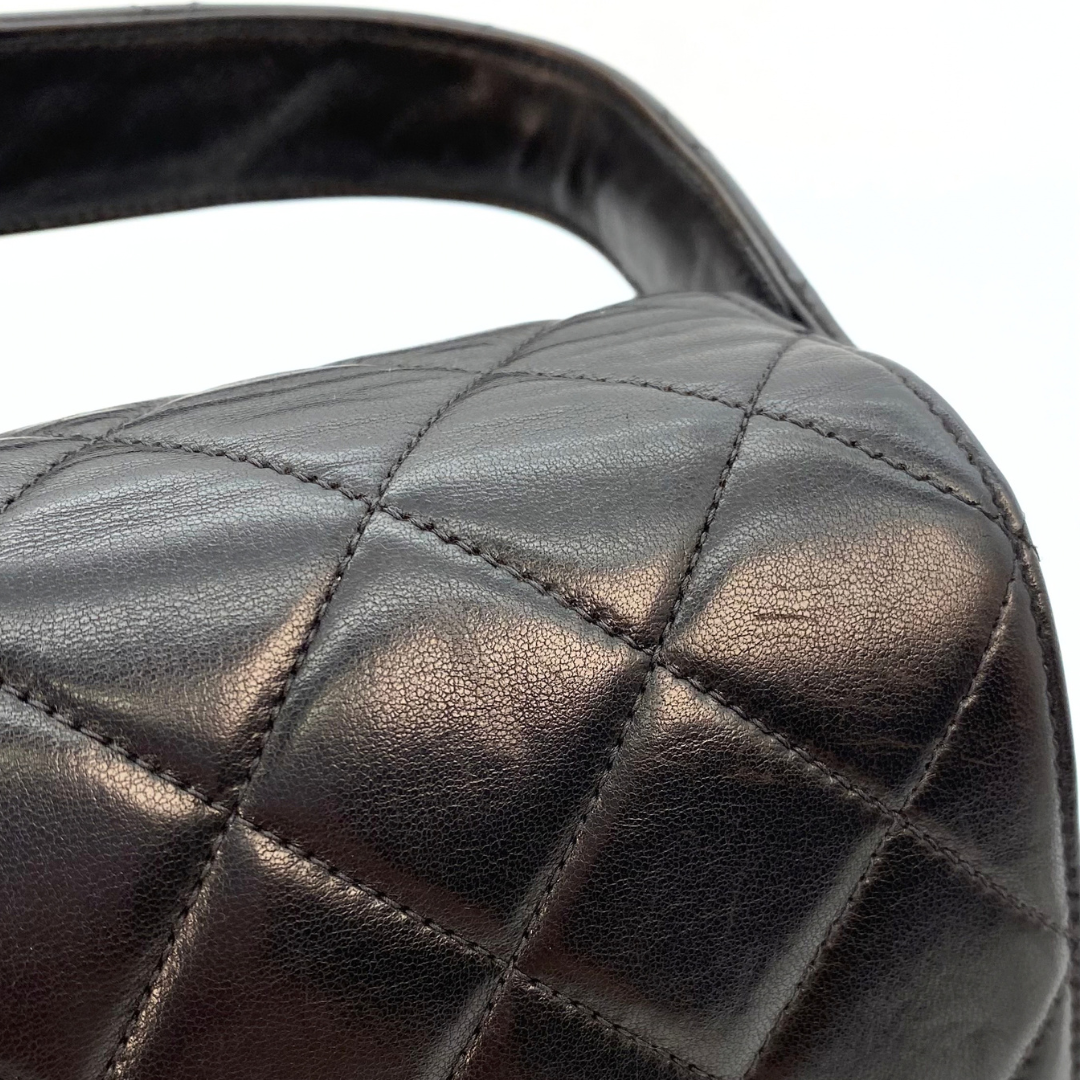 Eito, 4 Series Medium Single Flap Black Lambskin with seal and card