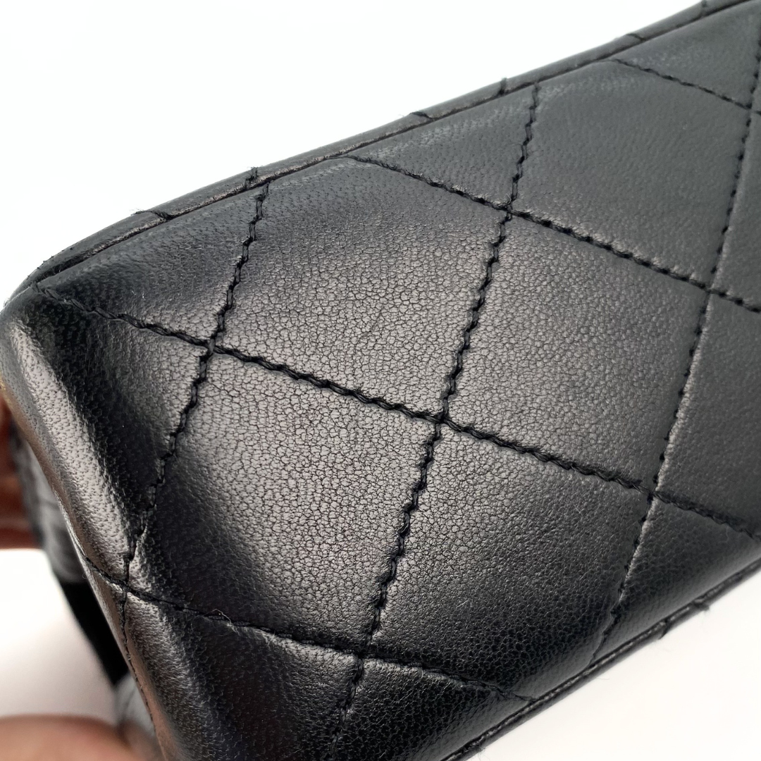 Alora, 0 Series Mini Square 17cm Black Lambskin with seal and card