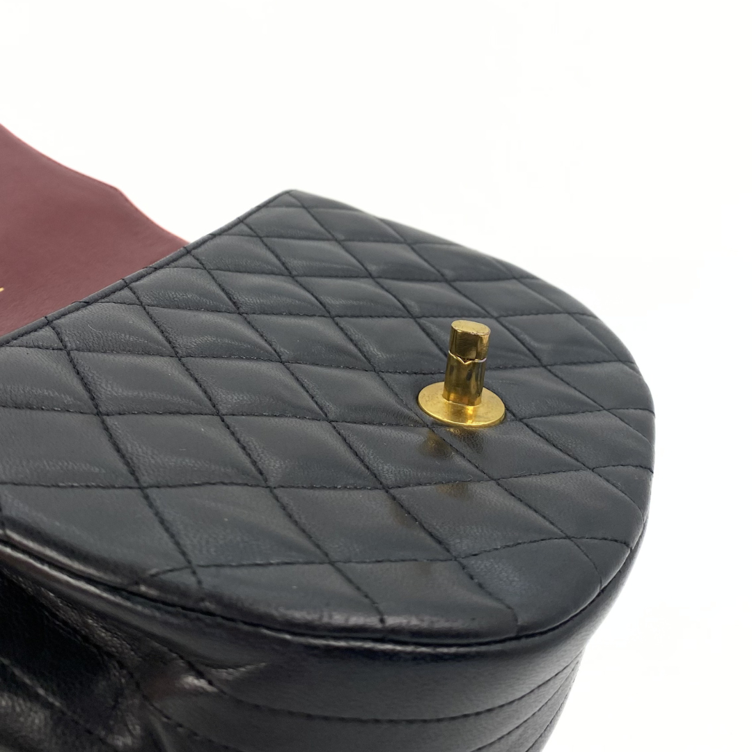Gideon, 0 Series Semi Circle Black Lambskin with seal and card