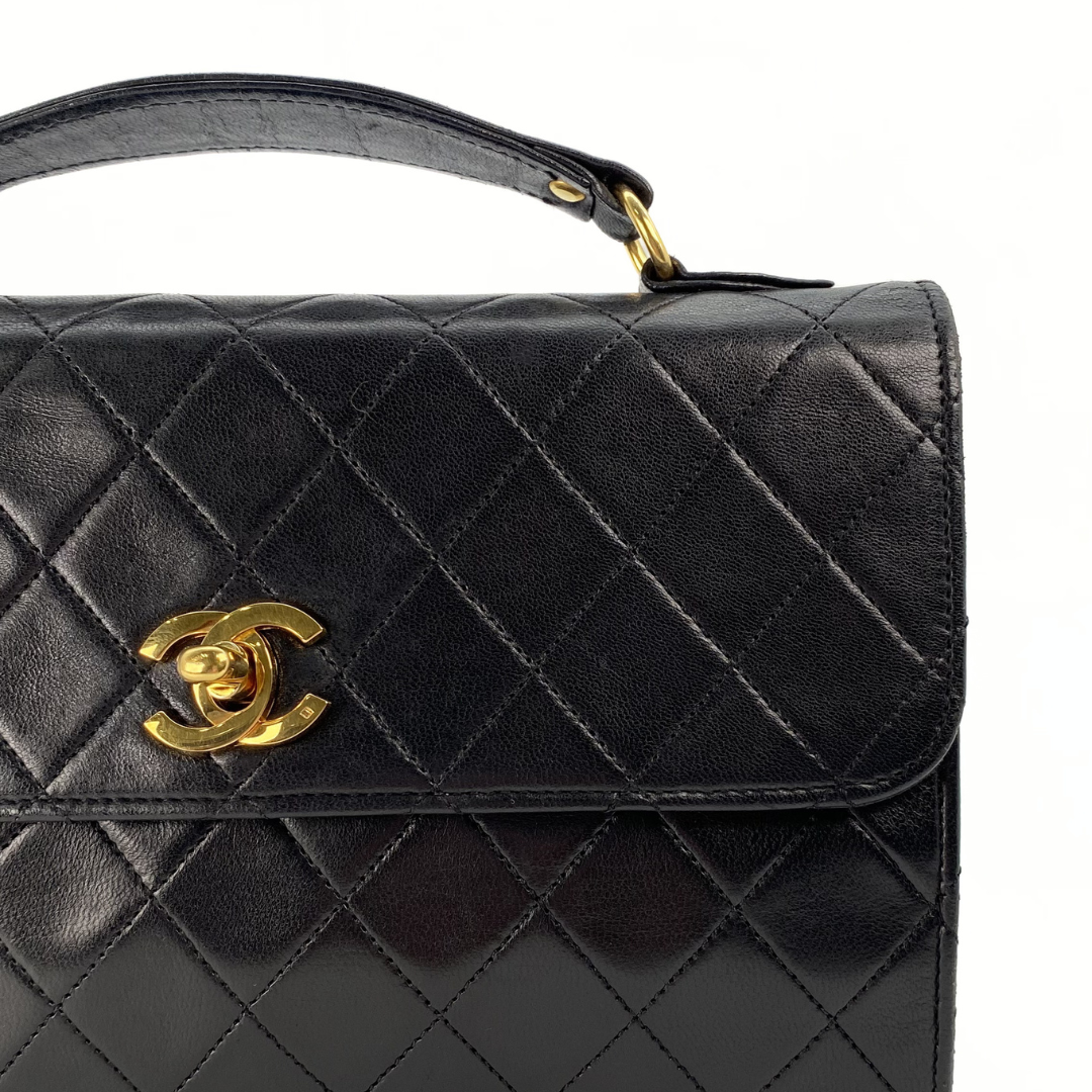 Aramis, 0 Series Matelasse Black Lambskin with seal only