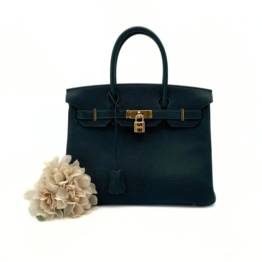 Nanami, 2024 Birkin 30 Vert Moyen Chevre Gold Hardware with stamp W