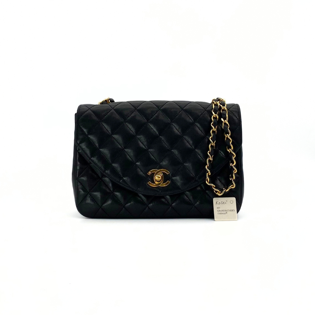 Kosei, 0 Series Half Moon Black Lambskin with seal and card