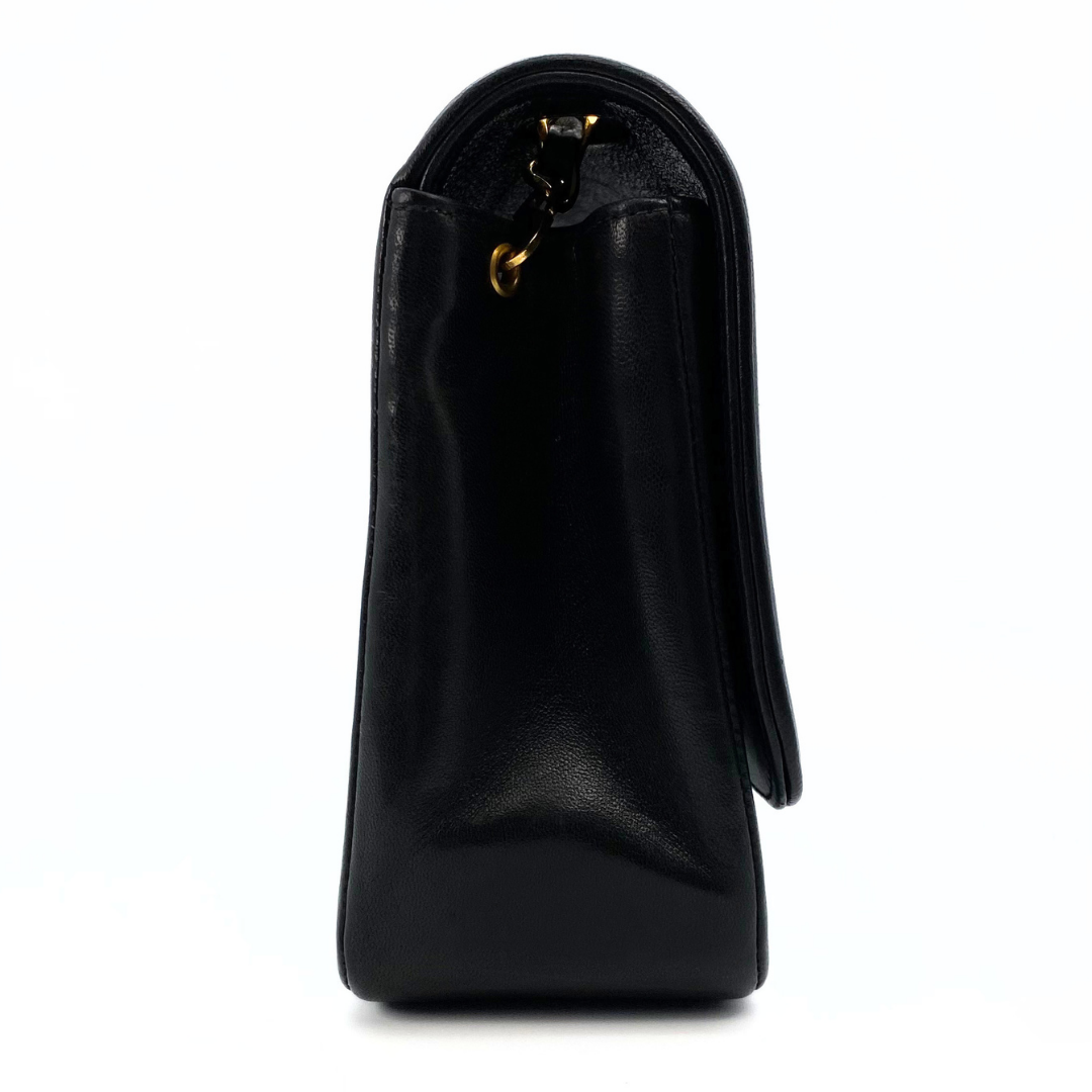 Tyra, 2 Series Mademoiselle Lambskin Small Black with seal and card