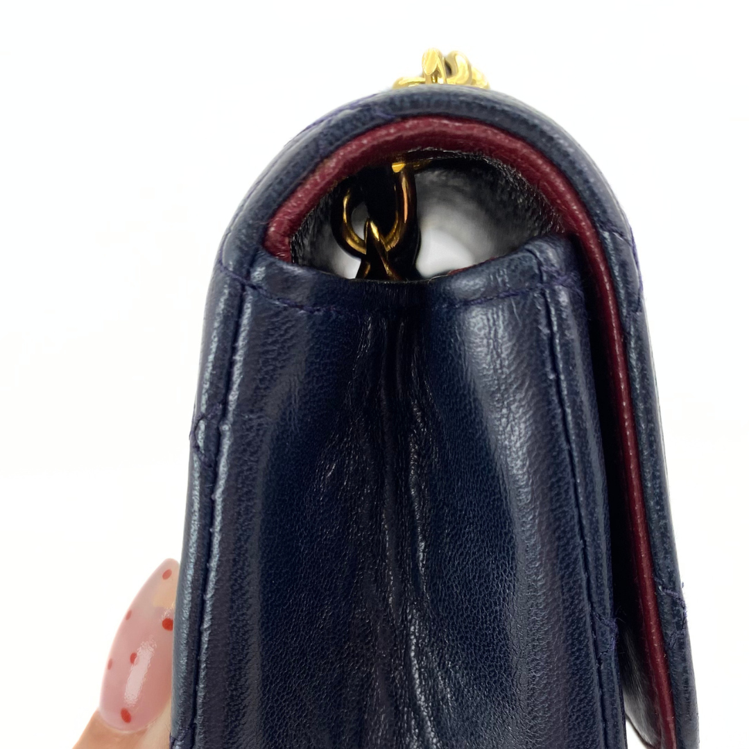 Rorik, 1 Series Mini Circle Coco Navy Lambskin with seal only