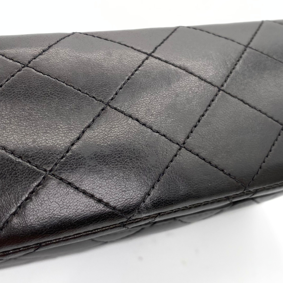 Subaru, 3 Series Medium Classic Flap Black Lambskin with seal and card