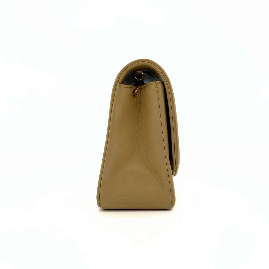 Omara, 2 Series Small Diana Beige Lambskin with seal and card