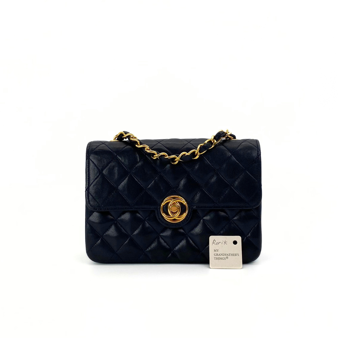 Rorik, 1 Series Mini Circle Coco Navy Lambskin with seal only