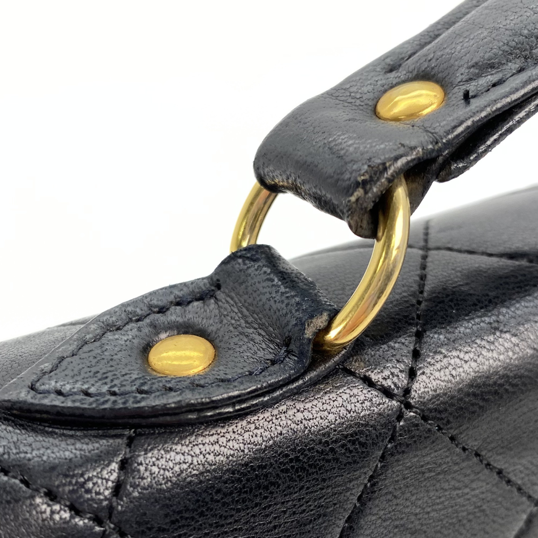 Aramis, 0 Series Matelasse Black Lambskin with seal only