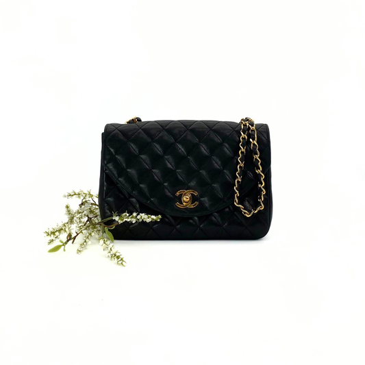 Kosei, 0 Series Half Moon Black Lambskin with seal and card