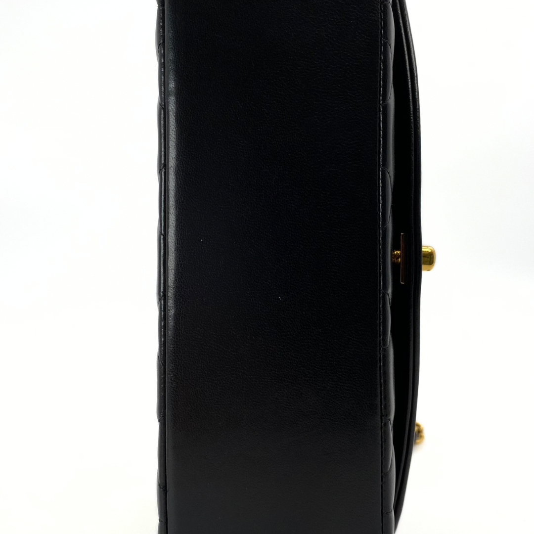 Issei, 2 Series Small Diana Black Lambskin with seal and card