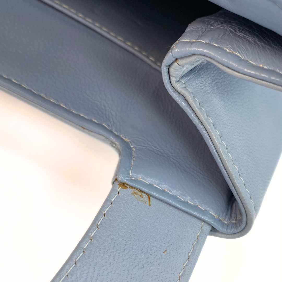Helma, 5 Series Kelly Light Blue Lambskin with seal only