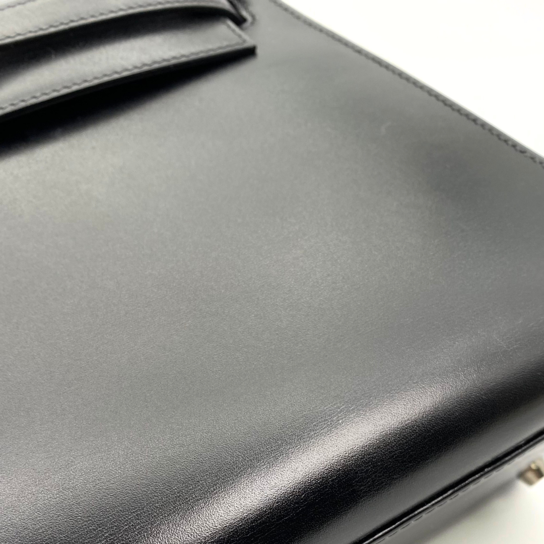 Lumen, 2002 Kelly 28 Sellier Black Boxcalf with stamp □F