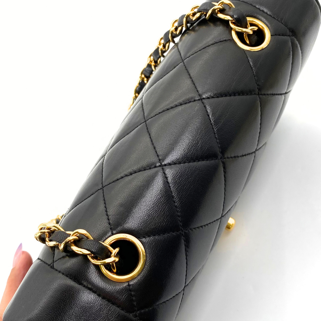 Issei, 2 Series Small Diana Black Lambskin with seal and card