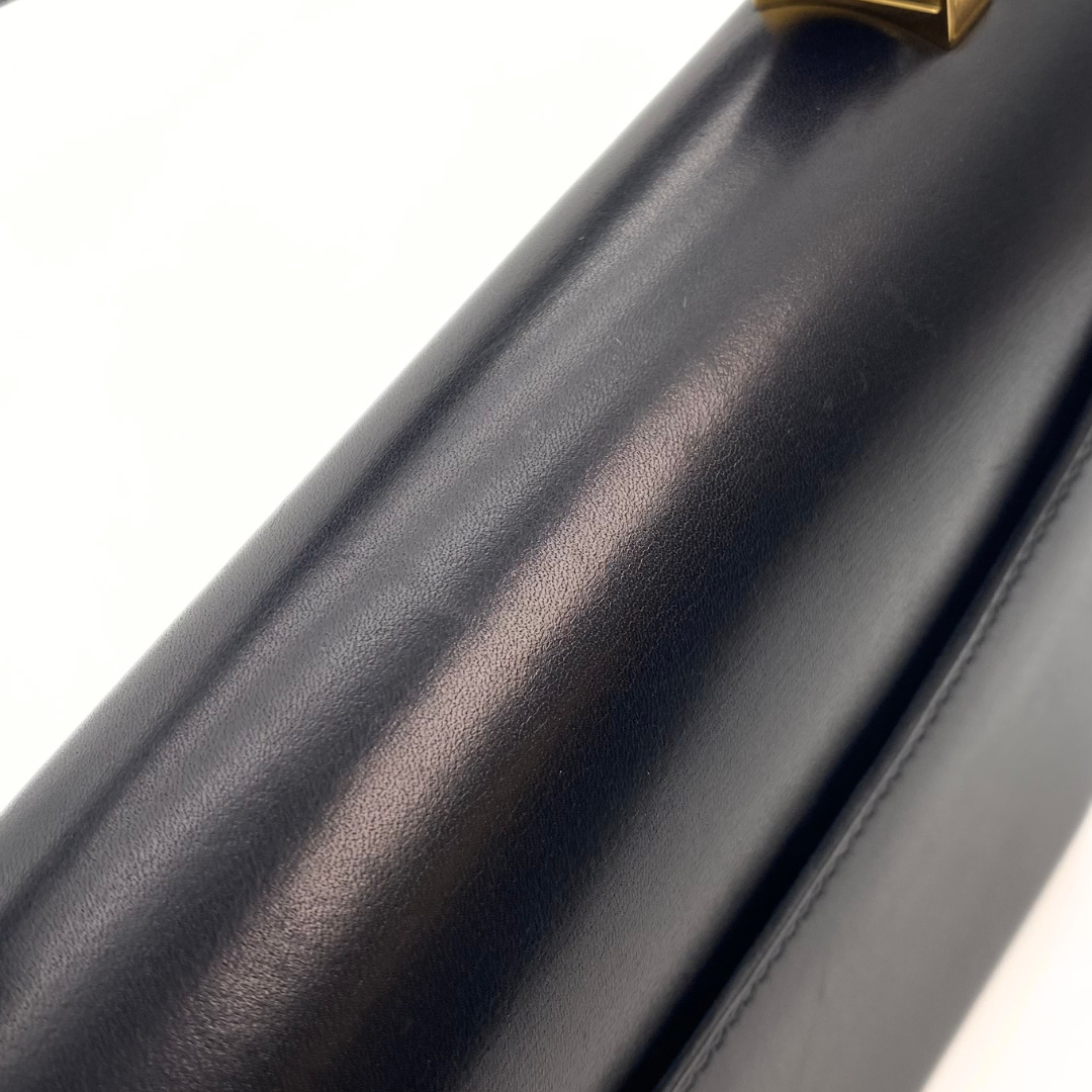 Lumi, 2003 Constance 23 Guilloche Black Boxcalf with stamp  □G
