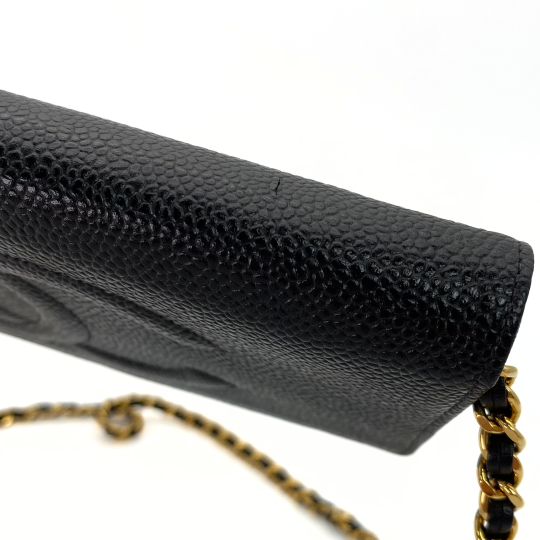 Nari, 5 Series Long Wallet Black Caviar with seal only