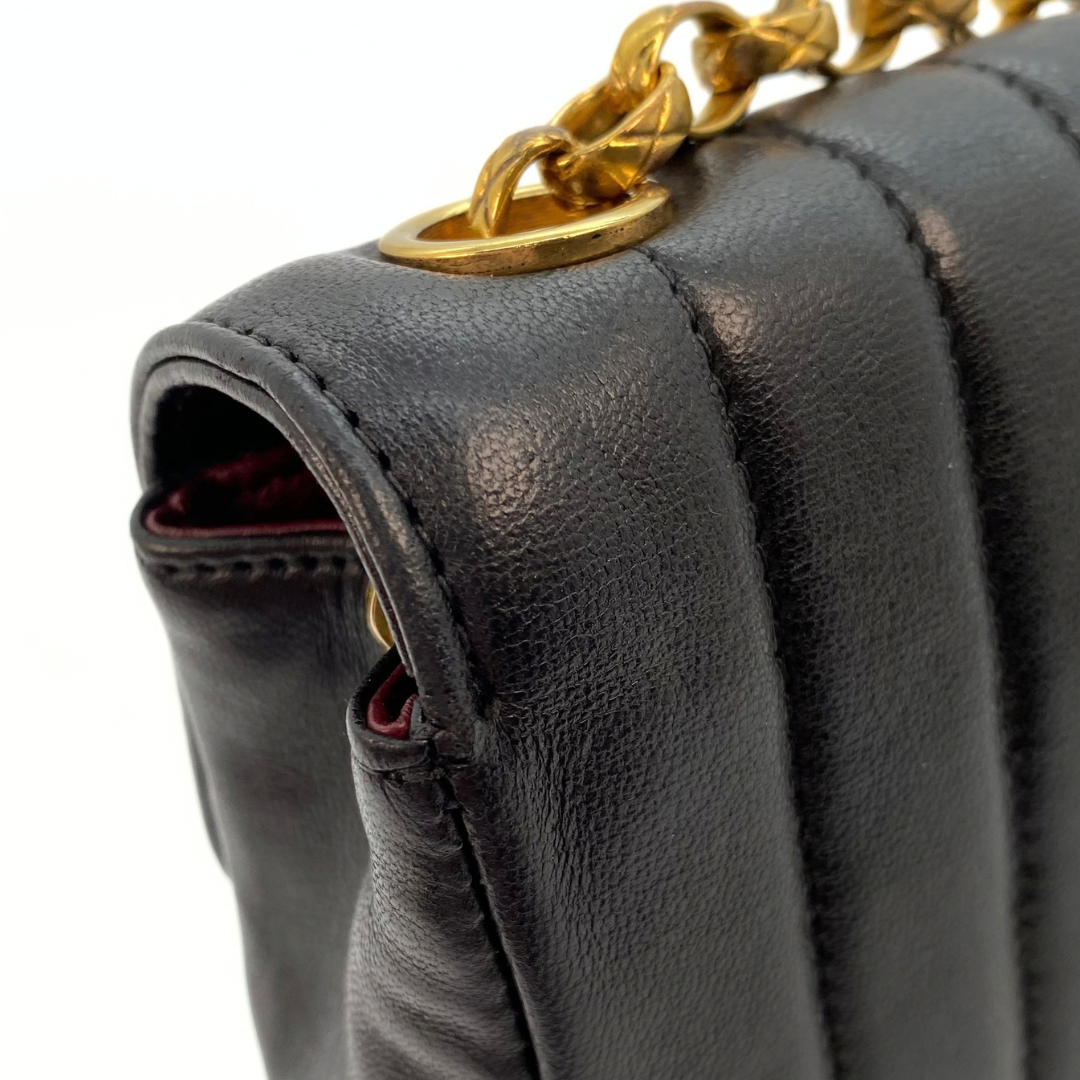 Lori, 2 Series Bijoux Chain Black Lambskin with seal only