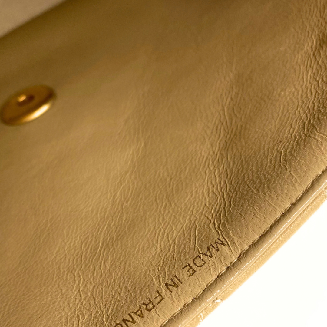 Sayaka, 1 Series Half Moon Beige Lambskin with seal and card