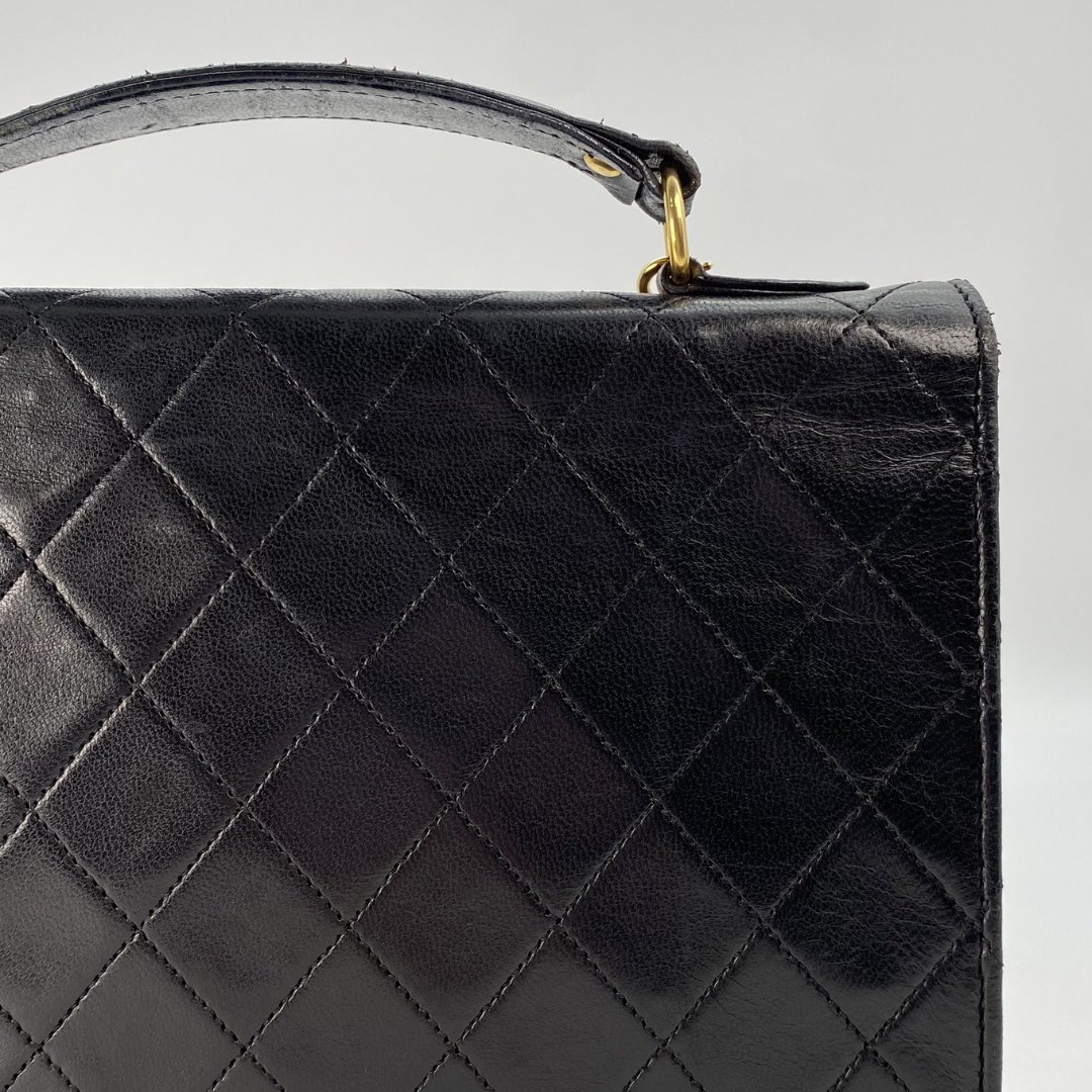 Aramis, 0 Series Matelasse Black Lambskin with seal only