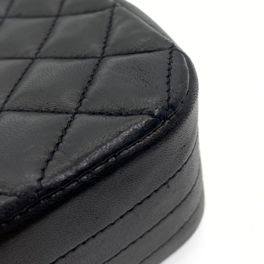 Kosei, 0 Series Half Moon Black Lambskin with seal and card