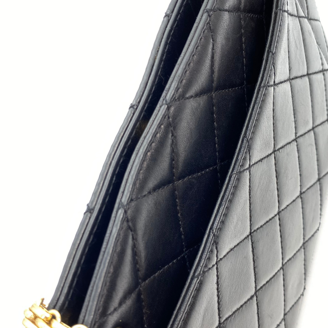 Sushma, 6 Series Tote Black Lambskin with Bijoux Chain with seal and card
